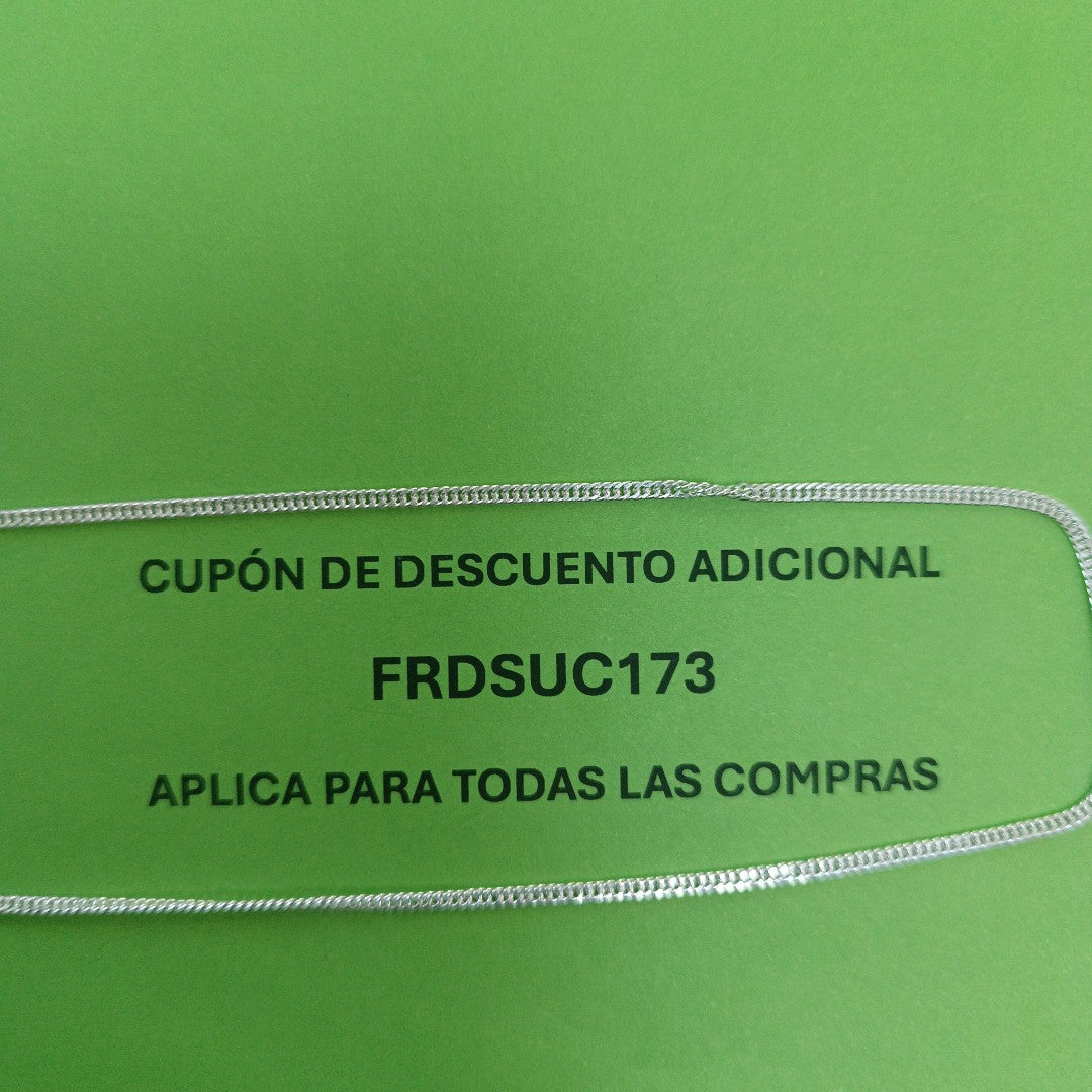 CADENA BARBADA PLATA .925 60 CM 5.02 GR (NUEVO)