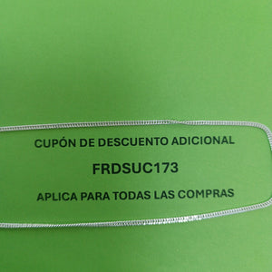 CADENA BARBADA PLATA .925 60 CM 5.02 GR (NUEVO)