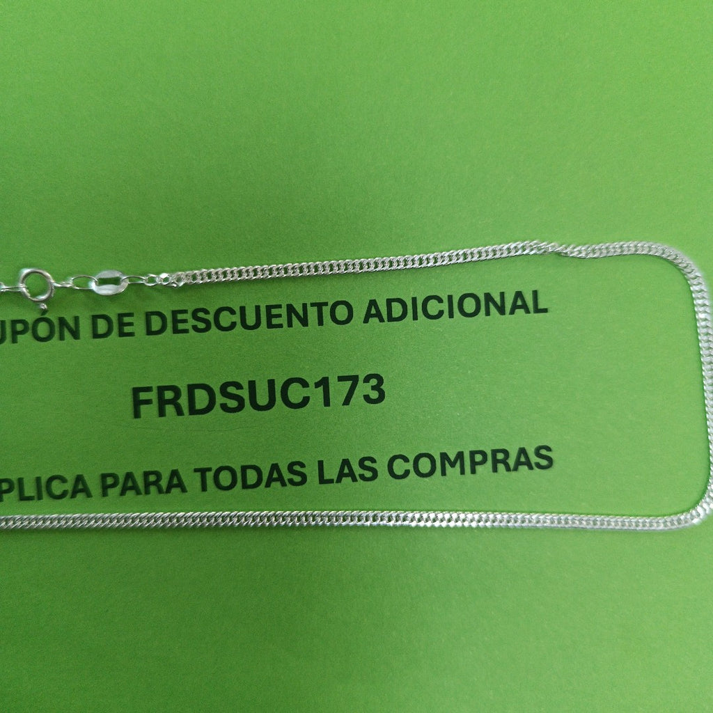 CADENA BARBADA PLATA .925 60 CM 5.02 GR (NUEVO)