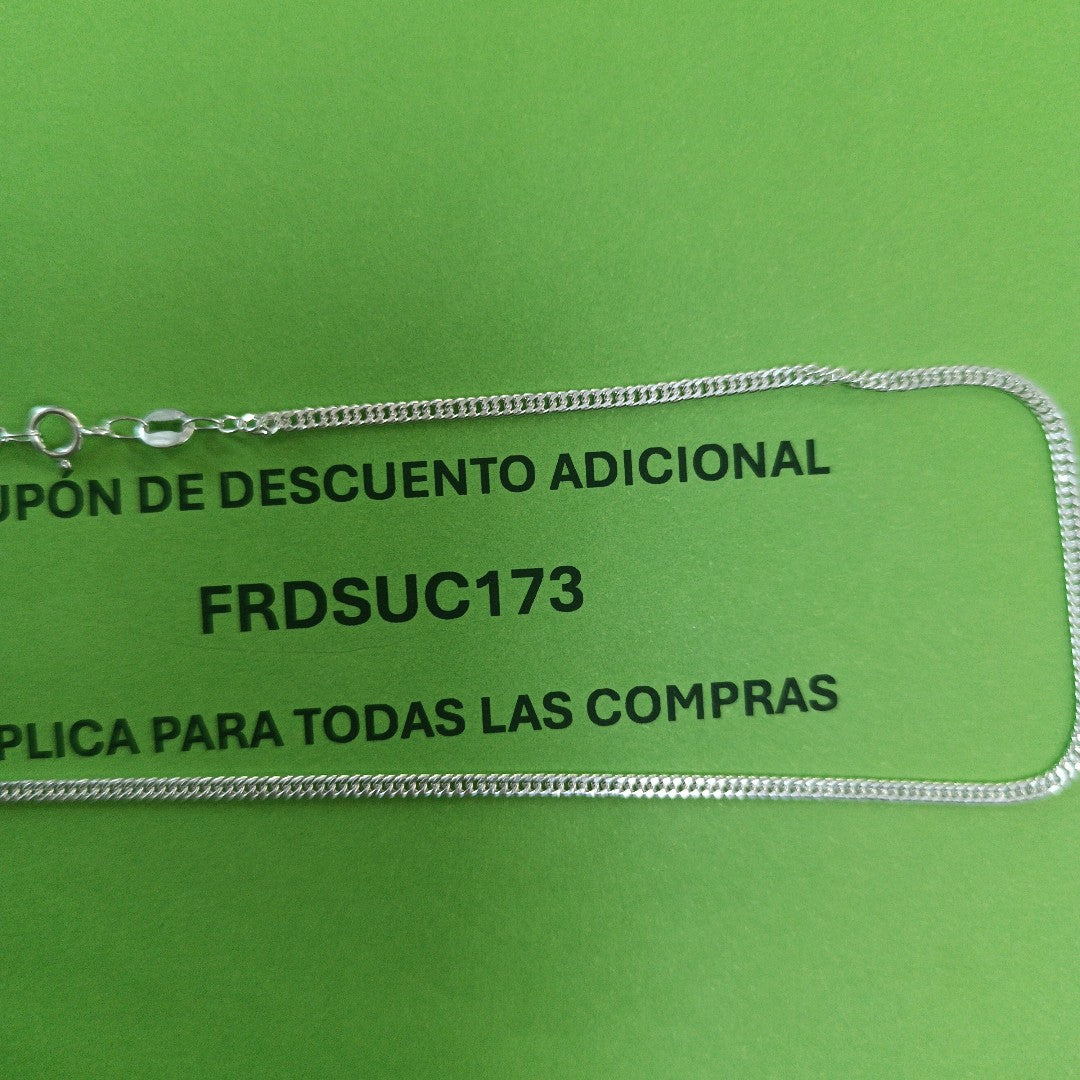 CADENA BARBADA PLATA .925 60 CM 5.02 GR (NUEVO)