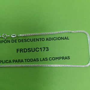 CADENA BARBADA PLATA .925 60 CM 5.02 GR (NUEVO)