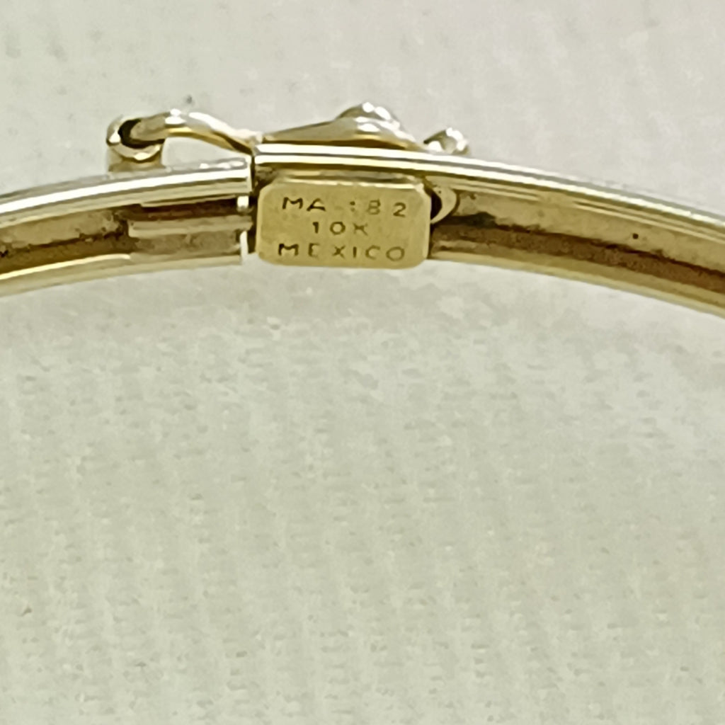PULSERA RIGIDA ORO 10 K 3.6 GRMS (SEMINUEVO)