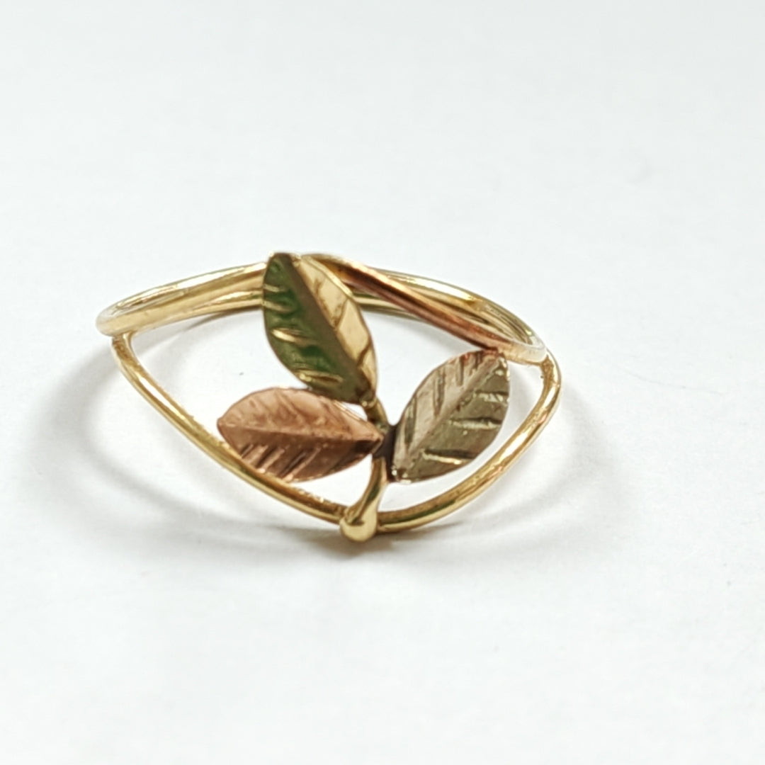 ANILLITO ORO COMBINADO 14 K 1.4 GRMS (SEMINUEVO)
