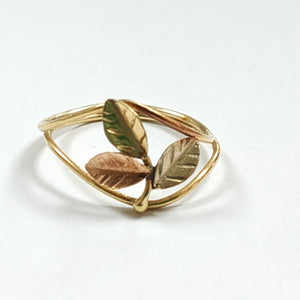 ANILLITO ORO COMBINADO 14 K 1.4 GRMS (SEMINUEVO)