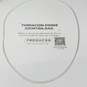 CADENA BARBADA PLATA .925 55 CM 4.93 GR (NUEVO)