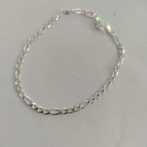 PULSERA TEJIDO 3X1 PLATA .925 21 CM 3.2 GR (NUEVO)