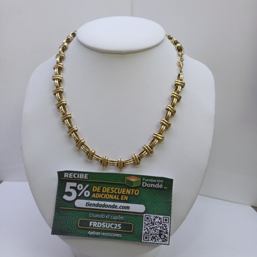 CADENAS ESPECIAL ORO 14K 17.5 (NUEVO)