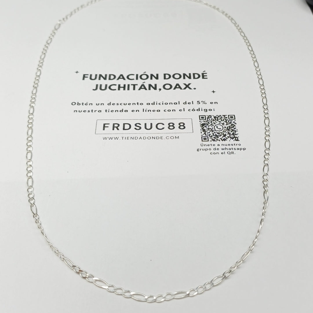 CADENA 3X1 PLATA .925 55 CM 4.33 GR (NUEVO)