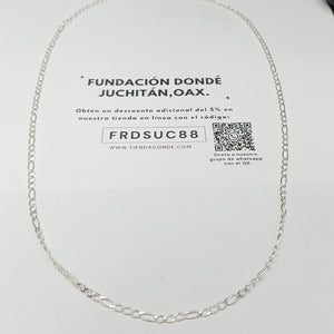 CADENA 3X1 PLATA .925 55 CM 4.33 GR (NUEVO)