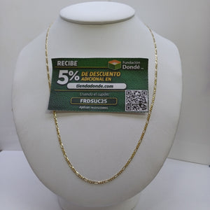 CADENAS TEJIDO 3X1 ORO 10K 55 CM 3.2 GR (NUEVO)