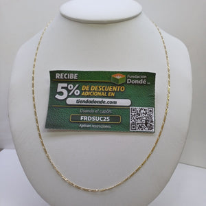 CADENAS TEJIDO 3X1 ORO 14K 55 CM 2.7 GR (NUEVO)