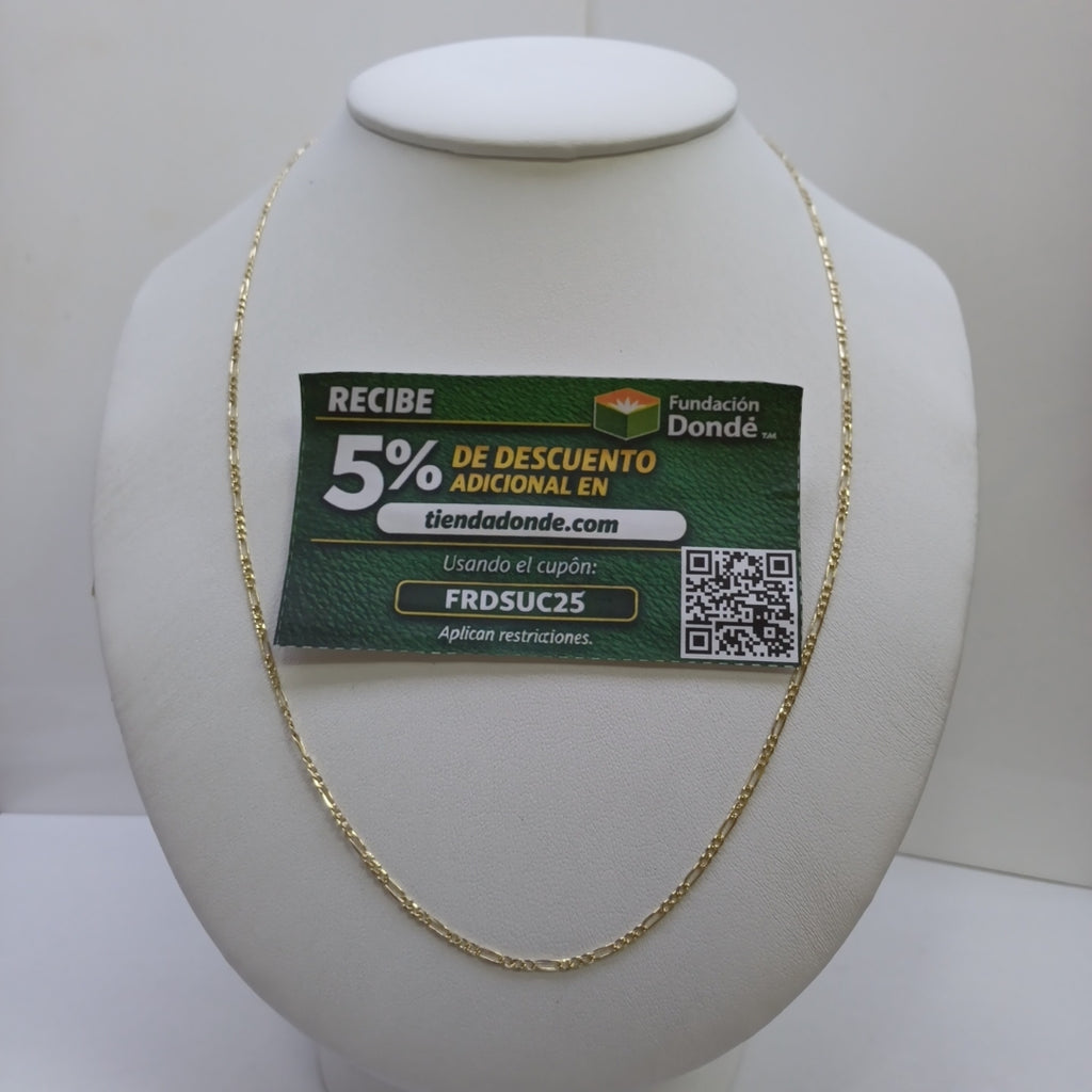 CADENAS 3X1 ORO 14K 55 CM 3.7 GR (NUEVO)
