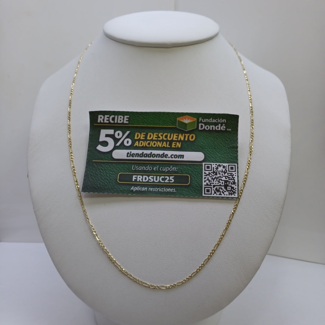 CADENAS 3X1 ORO 14K 55 CM 3.7 GR (NUEVO)