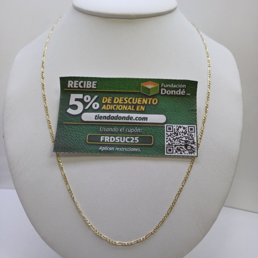 CADENAS 3X1 ORO 14K 55 CM 3.7 GR (NUEVO)