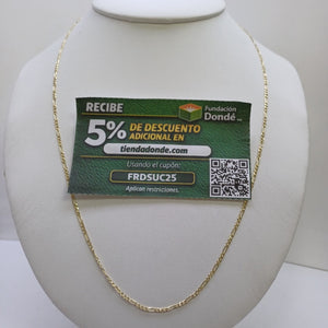 CADENAS 3X1 ORO 14K 55 CM 3.7 GR (NUEVO)