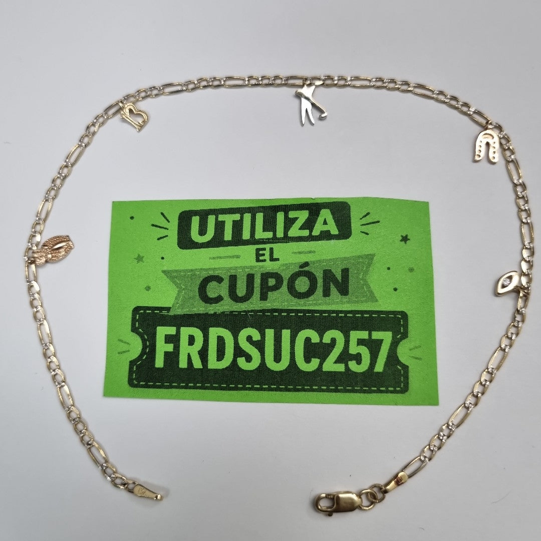 PULSERA ORO, ORO COMBINADO, RODIADO 10 K 3.5 GRMS (SEMINUEVO)