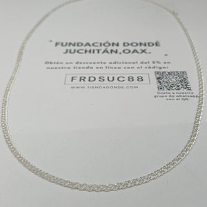 CADENA DOBLE ESLABON PLATA .925 45 CM 3.73 GR (NUEVO)
