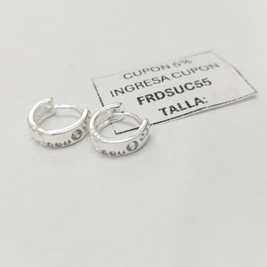 ARRACADAS C/CIRCONIAS PLATA .925 2.4 GR (NUEVO)