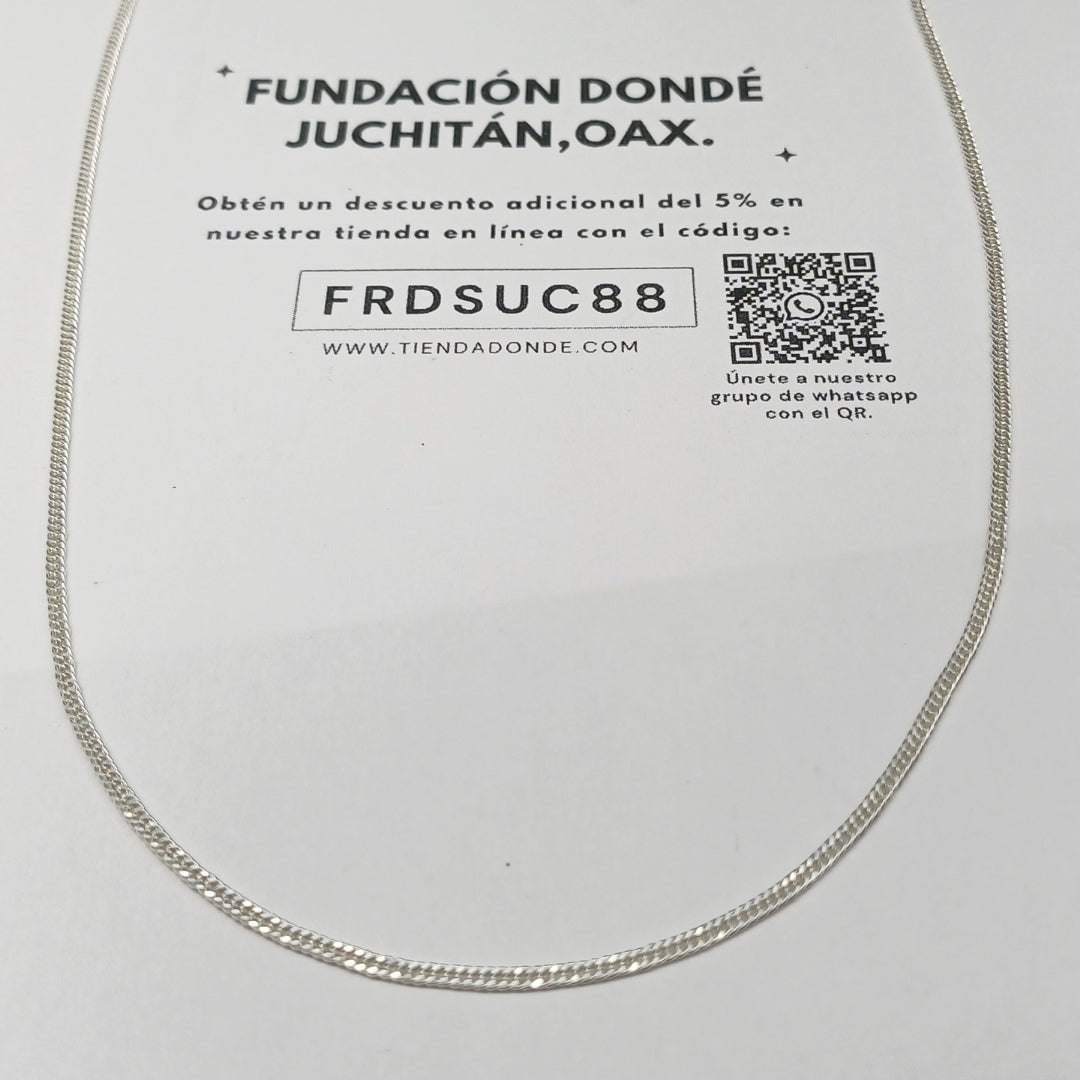 CADENA BARBADA PLATA .925 60 CM 4.82 GR (NUEVO)