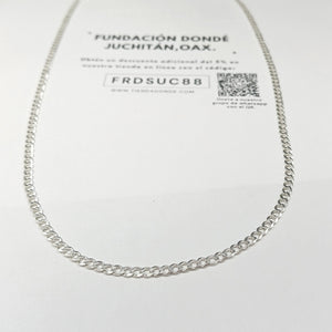 CADENA BARBADA PLATA .925 55 CM 8.52 GR (NUEVO)