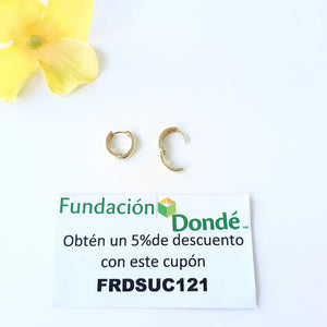 HUGGIES ORO 14K 1.1 (NUEVO)