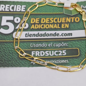 PULSERA TEJIDO ESLABONES 4G 18 CM (NUEVO)
