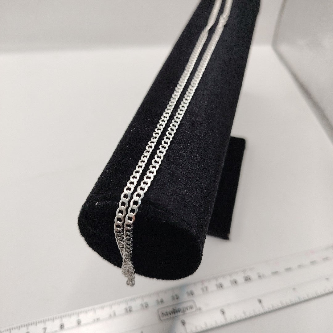 CADENA BARBADA PLATA .925 50 CM 7.92 GR (NUEVO)