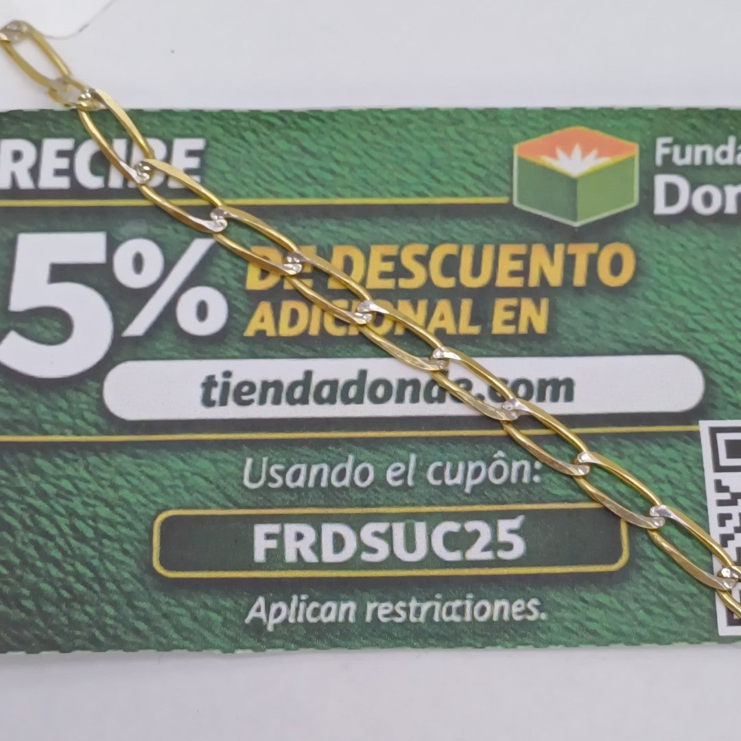 PULSERA TEJIDO ESLABONES 3.9G 18 CM (NUEVO)