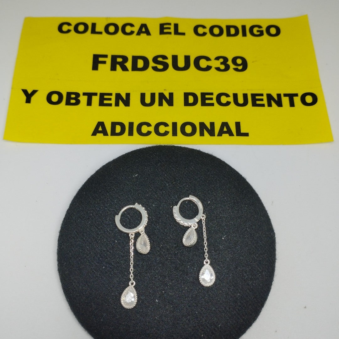 ARETES PAR PLATA 2,60 GRMS (SEMINUEVO)