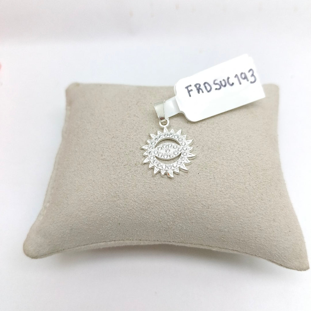 DIJE OJO MAGICO CON CIRCONIAS PLATA .925 2.1 GR (NUEVO)