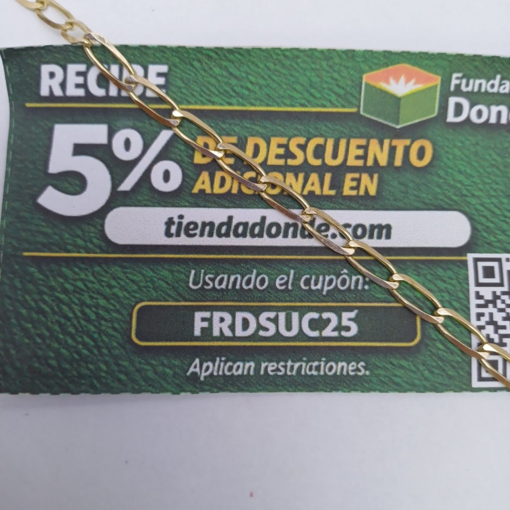 PULSERA TEJIDO ESLABONES 4.6G 21 CM (NUEVO)