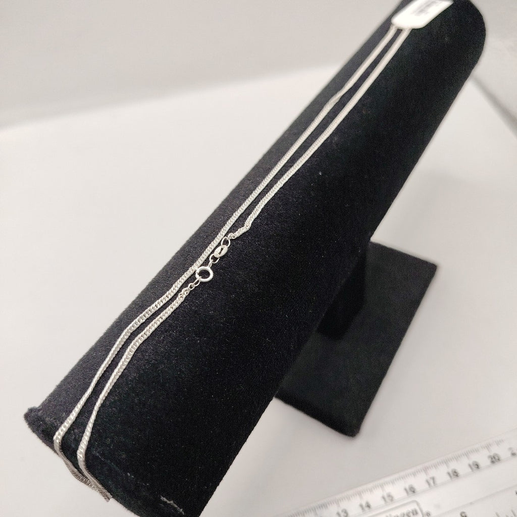 CADENA BARBADA PLATA .925 50 CM 4.12 GR (NUEVO)