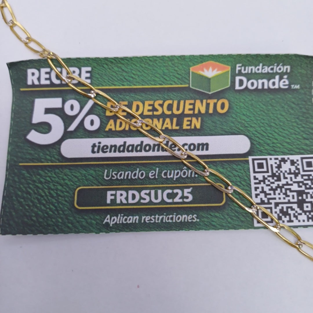 PULSERA TEJIDO ESLABONES 3.9G 18 CM (NUEVO)