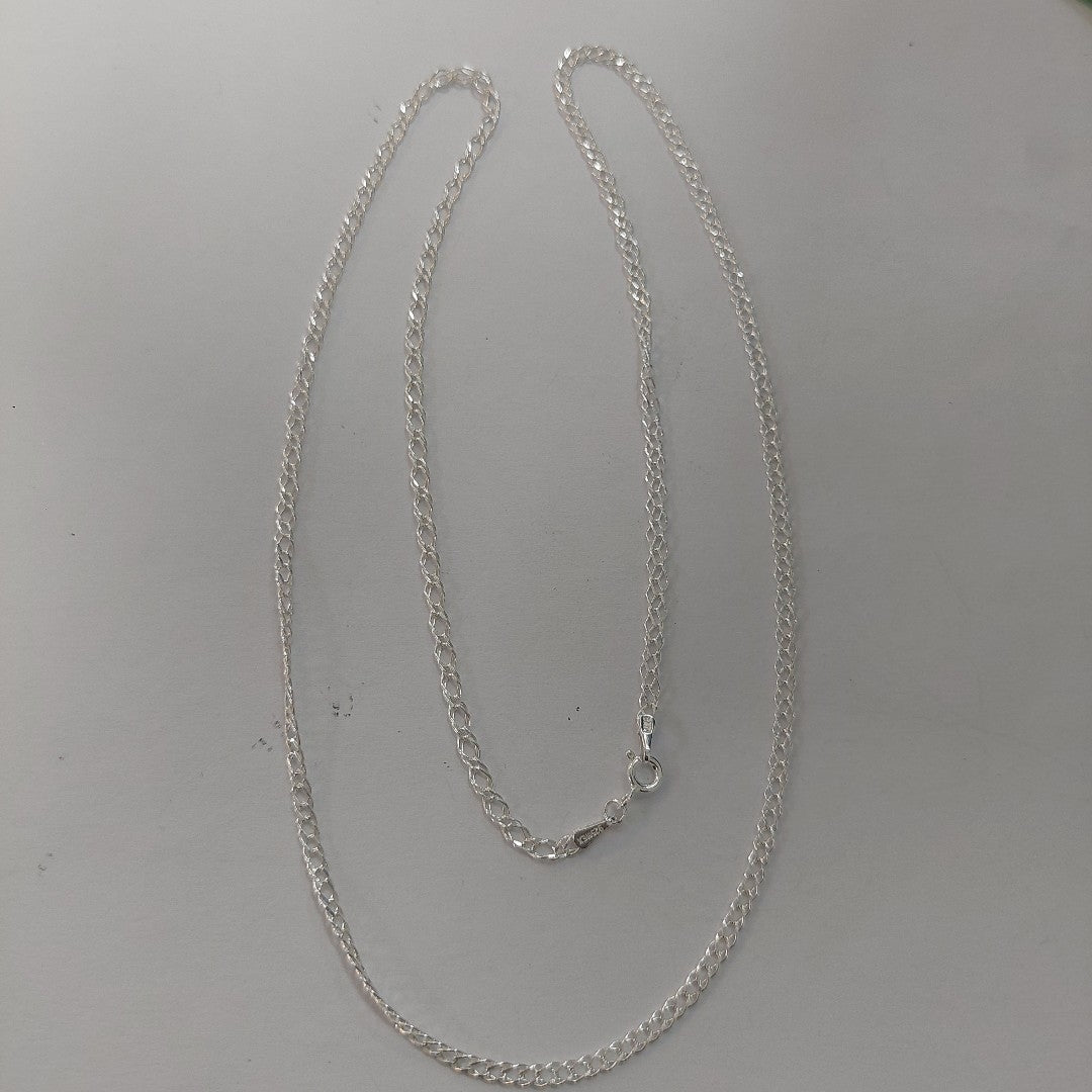 CADENA DOBLE ESLABON PLATA .925 60 CM 4.13 GR (NUEVO)