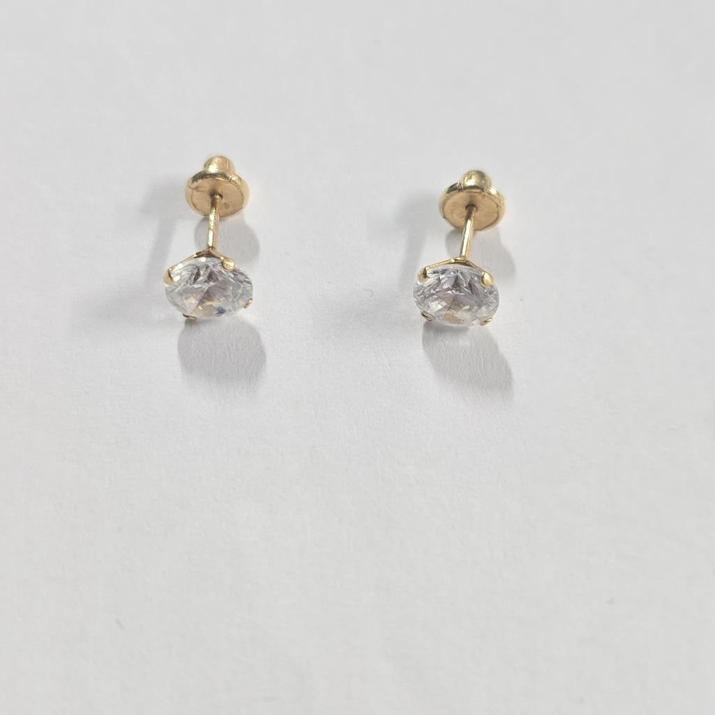 ARETES PAR ORO 14 K 1 GRMS (SEMINUEVO)