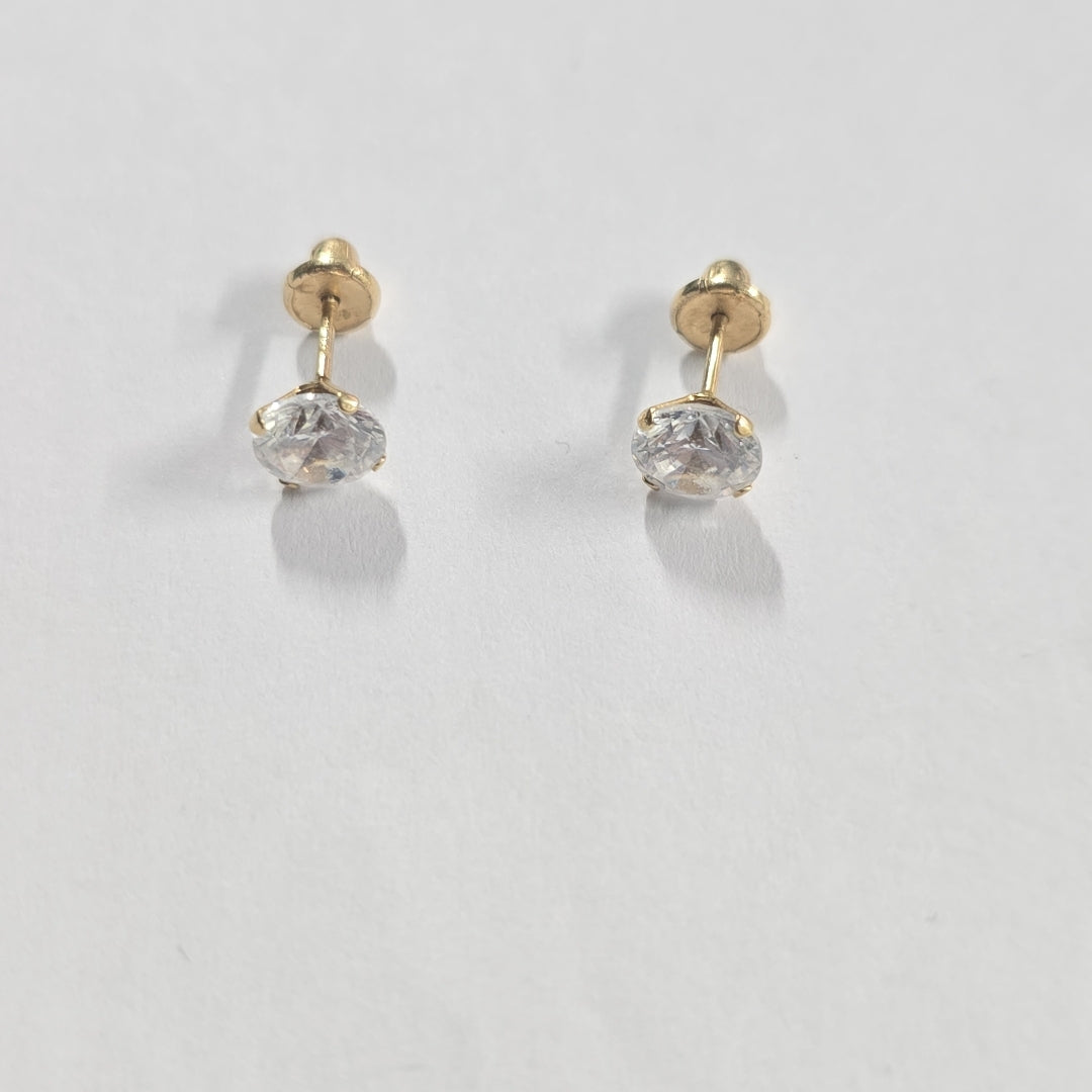 ARETES PAR ORO 14 K 1 GRMS (SEMINUEVO)