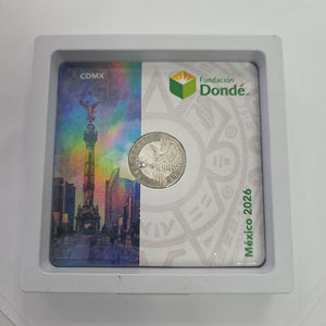 MEDALLA CONMEMORATIVA FRD FÚTBOL MOTIVO ÁGUILA PLATA .925 8.9 GR (NUEVO)