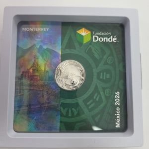 MEDALLA CONMEMORATIVA FRD FÚTBOL MOTIVO COLIBRI PLATA .925 8 GR (NUEVO)
