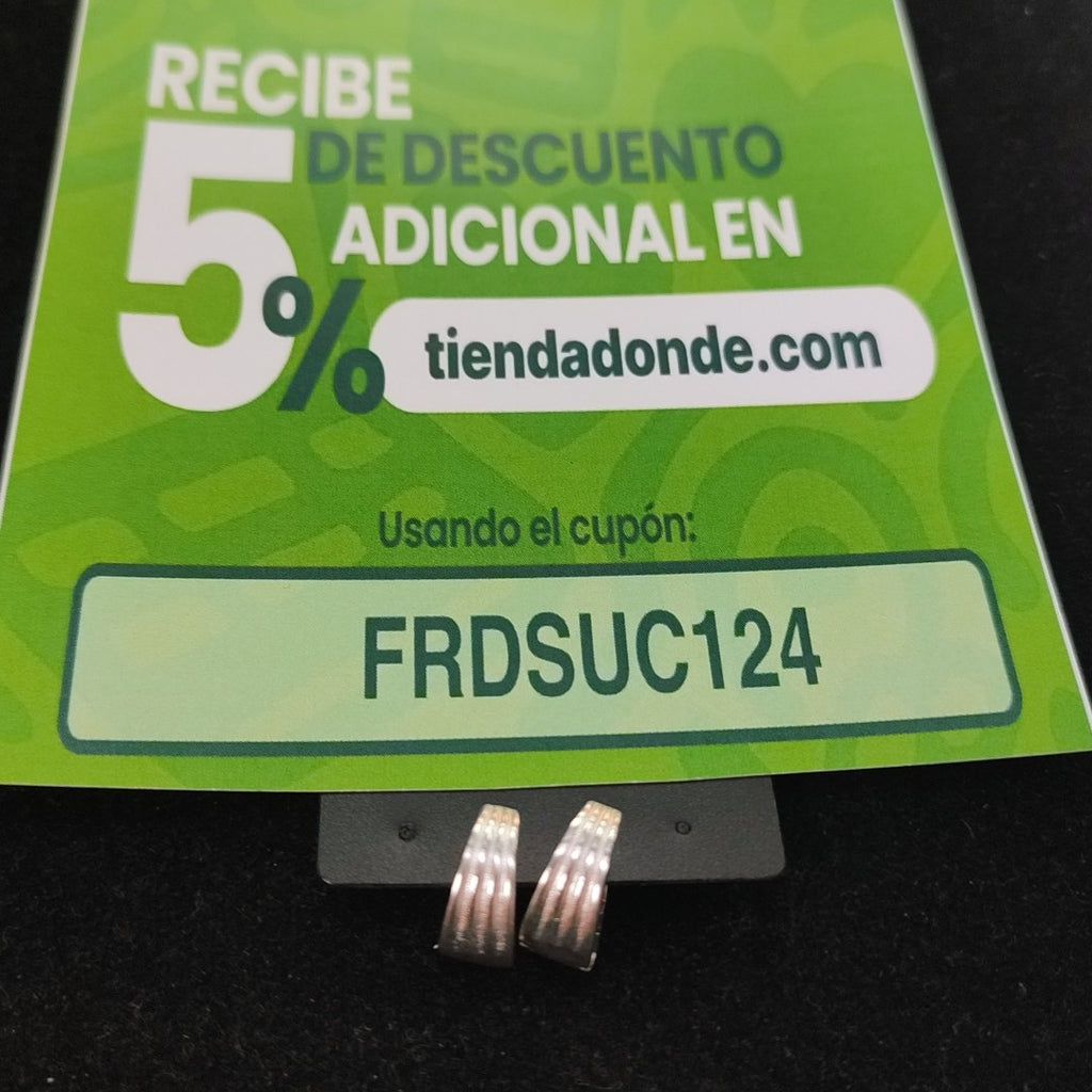 ARRACADAS PLATA .925 2.7 GR (NUEVO)