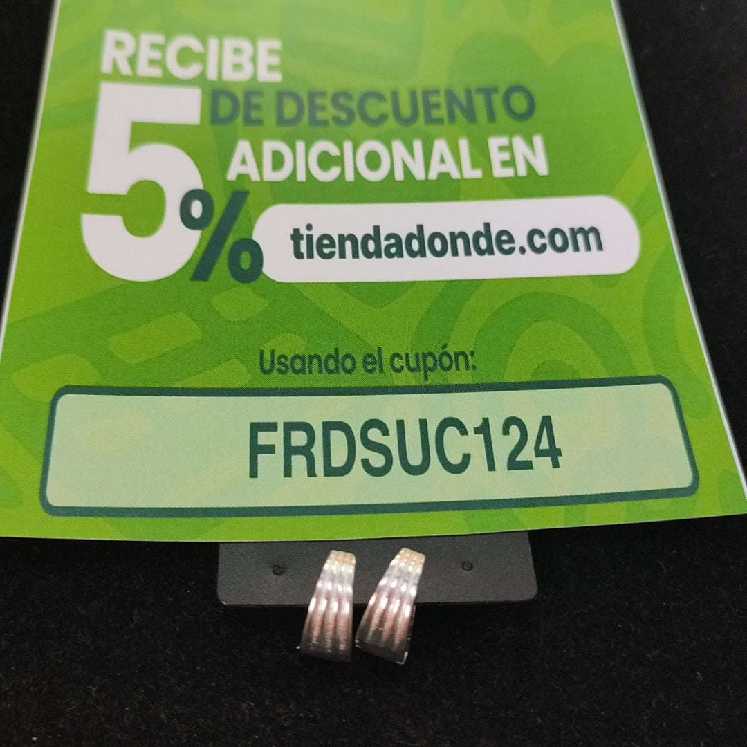 ARRACADAS PLATA .925 2.7 GR (NUEVO)
