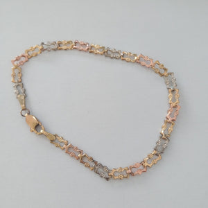 PULSERA ORO COMBINADO 10 K 2,30 GRMS (SEMINUEVO)