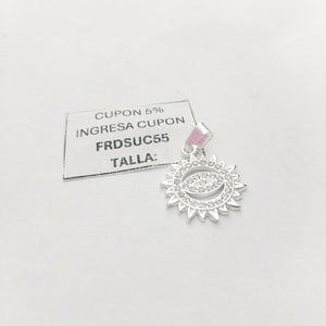 DIJE OJO MAGICO CON CIRCONIAS PLATA .925 2 GR (NUEVO)