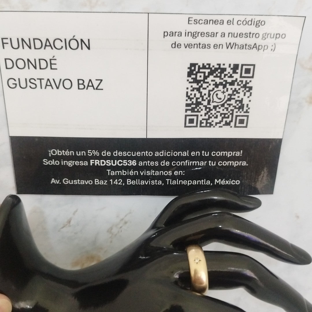 ARGOLLA ORO 14 K 10.1 GRMS (SEMINUEVO)