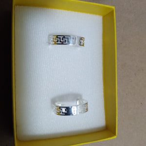 ARETES ARRACADAS GRECAS PLATA .925 4.13 GR (NUEVO)