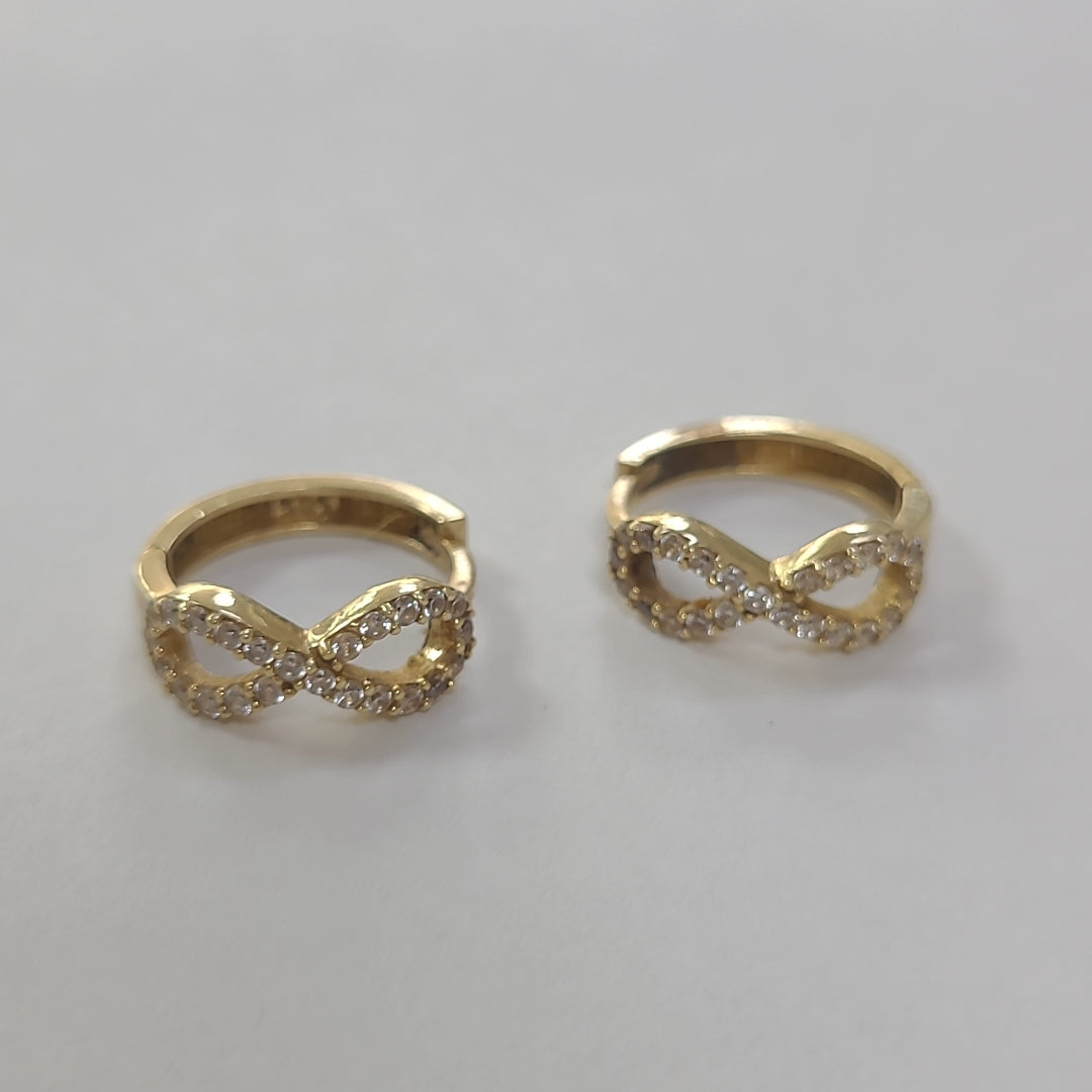 ARRACADAS PAR ORO 14 K 2,50 GRMS (SEMINUEVO)