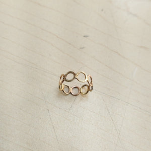 ANILLITO ORO COMBINADO 10 K 1,00 GRMS (SEMINUEVO)