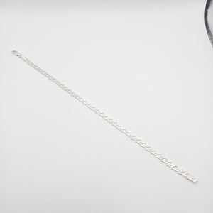PULSERA DOBLE ESLABON PLATA .925 18 CM 3.53 GR (NUEVO)