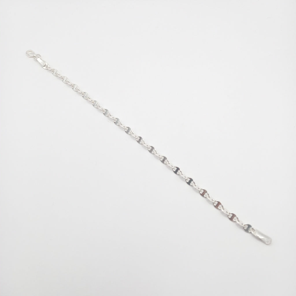 PULSERA TEJIDO ESPECIAL PLATA .925 18 CM 3.3 GR (NUEVO)