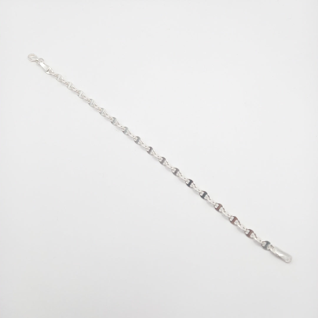 PULSERA TEJIDO ESPECIAL PLATA .925 18 CM 3.3 GR (NUEVO)