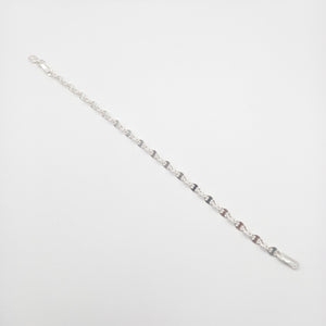 PULSERA TEJIDO ESPECIAL PLATA .925 18 CM 3.3 GR (NUEVO)